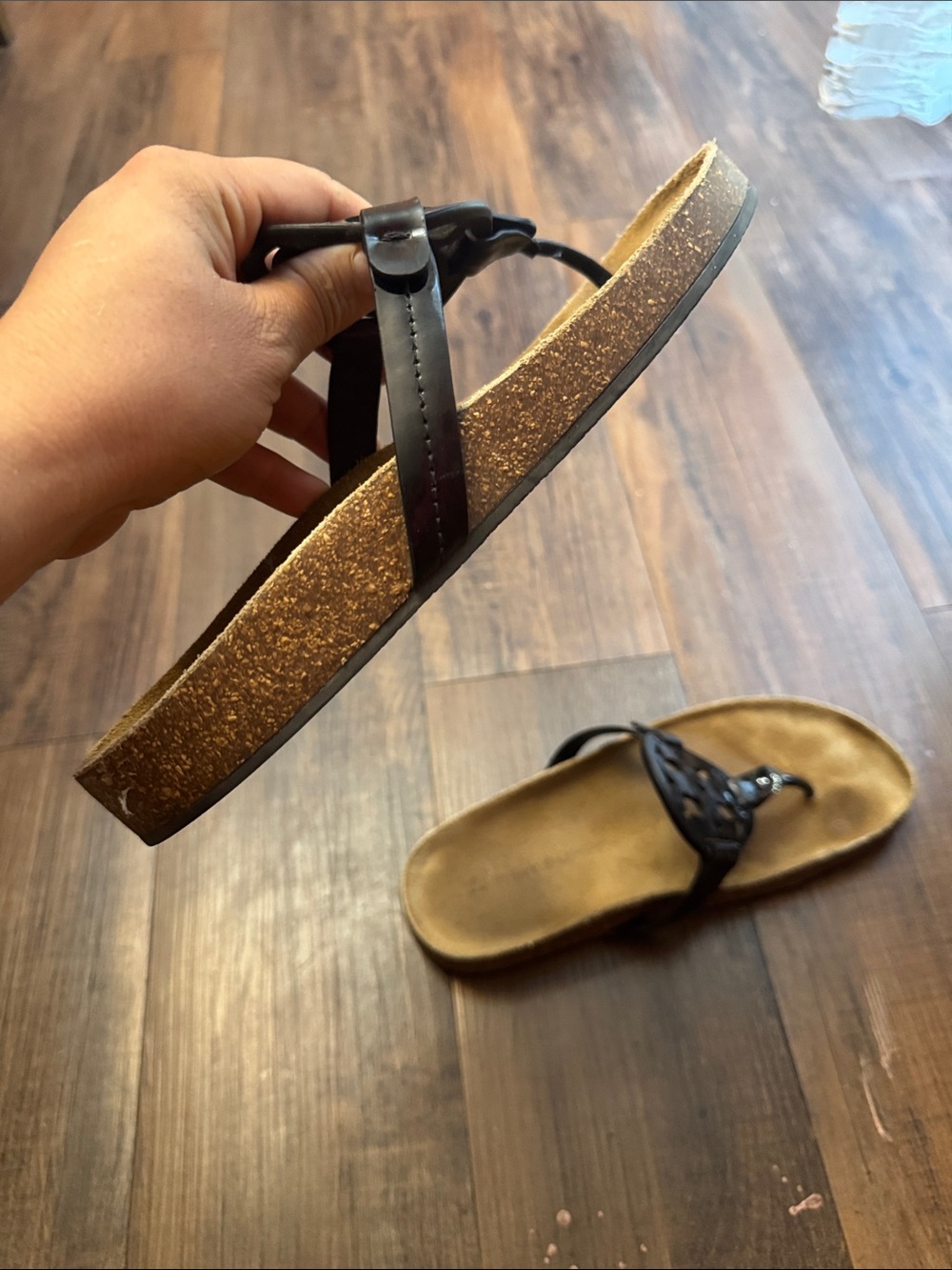 Tory Burch Miller Cloud sandals feature a black patent leather - Picture 9 of 14